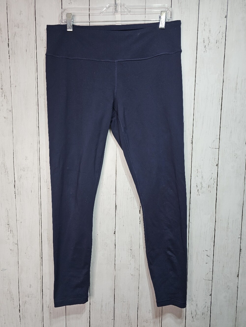 Prana Women's Blue Full Length Mid Rise Leggings Media Pocket Size XL.